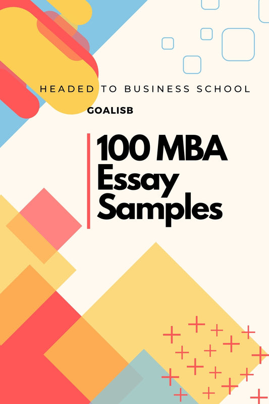 100 MBA Essay Samples